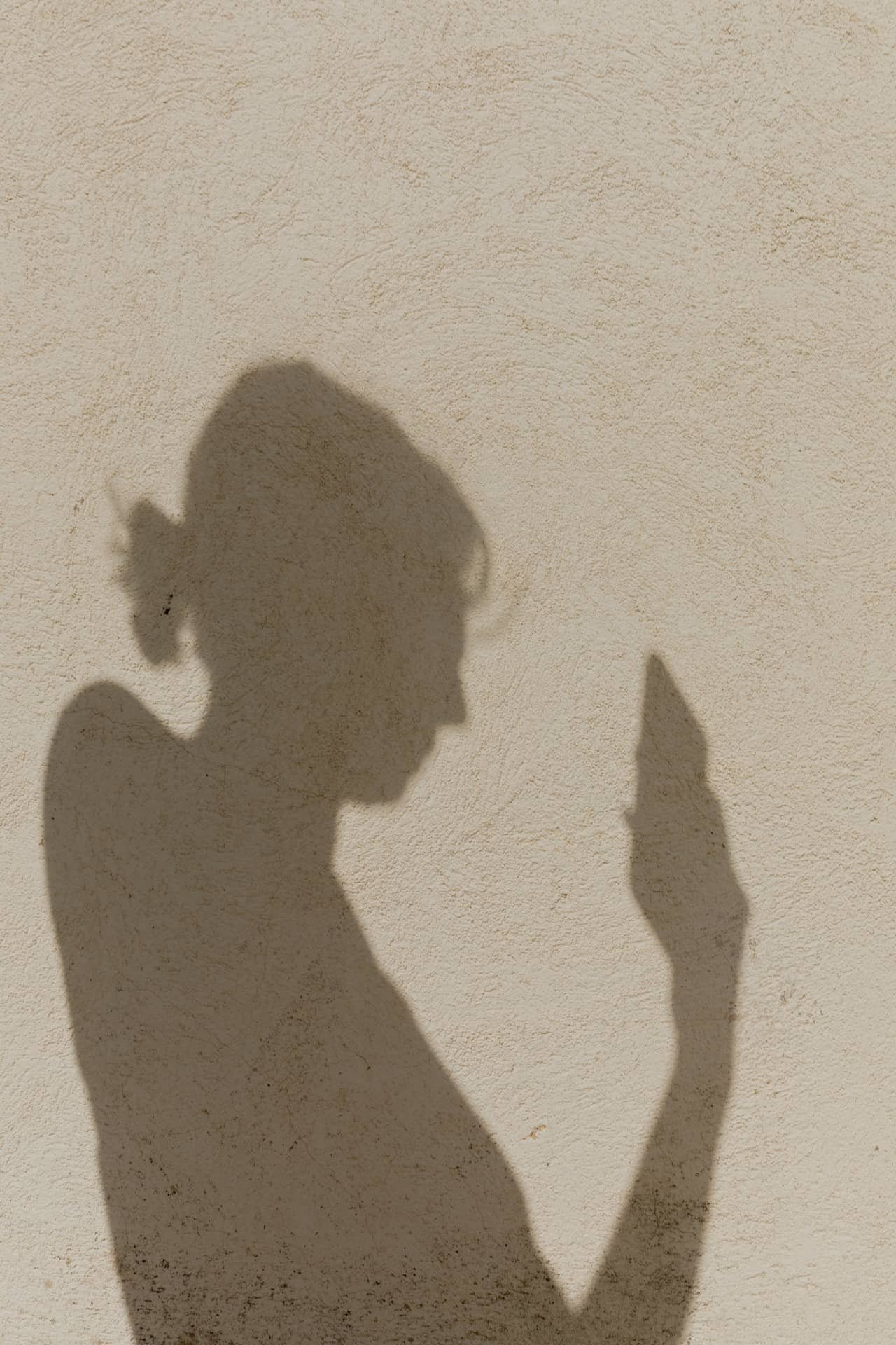 A person on their phone